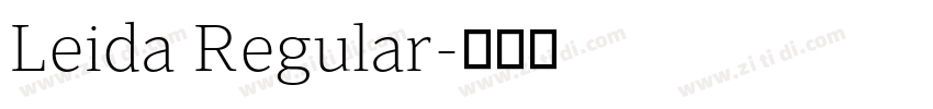 Leida Regular字体转换